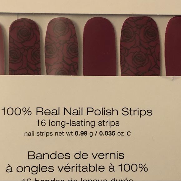 Color Street 16 Nail Strips/Press-on in “Rose Goes” - Picture 2 of 4